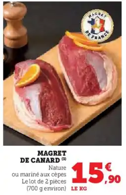 Hyper U Magret de canard offre