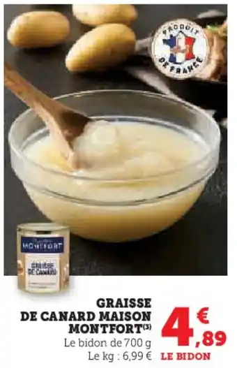 Graisse de canard maison montfort