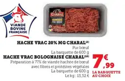 Hyper U Hache vrac 20% mg charal offre