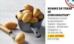 Hyper U Pomme de terre de consommation offre