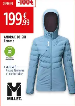 Intersport Anorak de ski femme offre