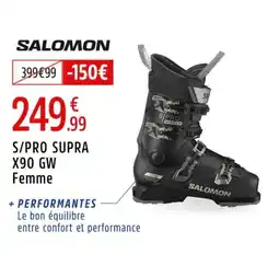 Intersport S pro supra x90 gw femme salomon offre