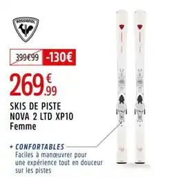 Intersport Skis de piste nova 2 ltd xp10 femme offre