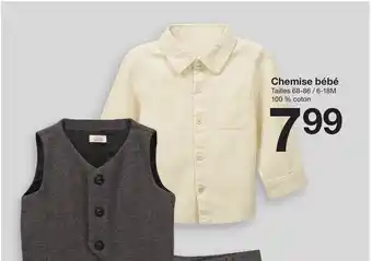 Zeeman Chemise bébé offre