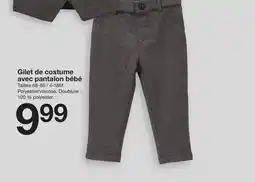 Zeeman Gilet de costume avec pantalon bébé offre