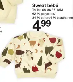 Zeeman Sweat bébé offre