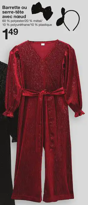 Zeeman Barrette ou serre-tête avec nœud offre