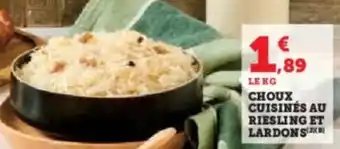 U Express Choux cuisines au riesling et lardons offre