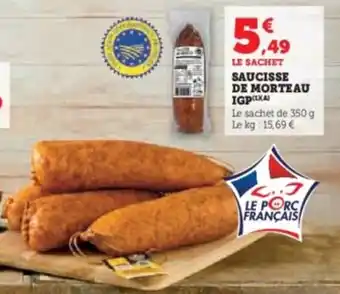 U Express Saucisse de morteau igp offre