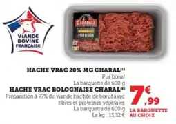 U Express Hache vrac 20% mg charal offre
