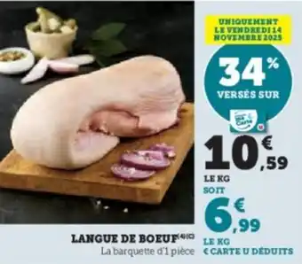 U Express Langue de boeuf offre