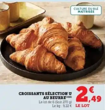 U Express Croissants sélection u au beurrena offre