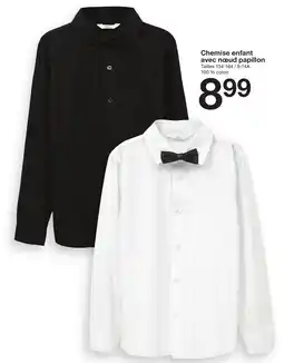 Zeeman Chemise enfant avec nœud papillon offre