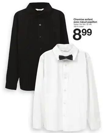 Zeeman Chemise enfant avec nœud papillon offre