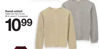 Zeeman Sweat enfant offre