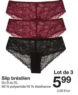 Zeeman Slip brésilien offre
