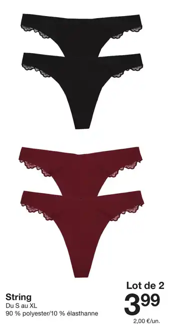 Zeeman String offre