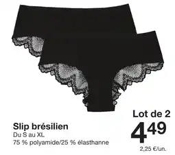 Zeeman Slip brésilien offre