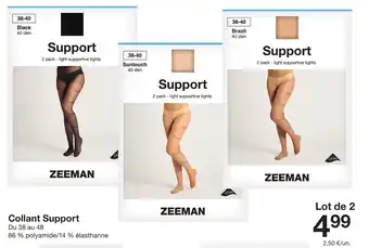 Zeeman Collant Support offre