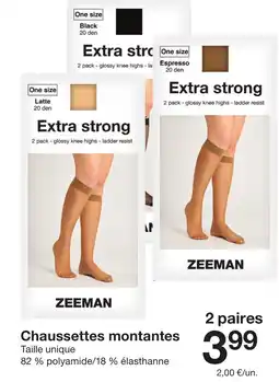 Zeeman Chaussettes montantes offre