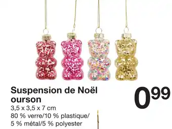 Zeeman Suspension de Noël ourson offre