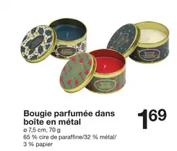 Zeeman Bougie parfumée dans boîte en métal offre
