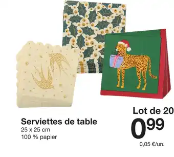Zeeman Serviettes de table offre