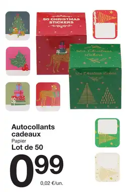 Zeeman Autocollants cadeaux offre
