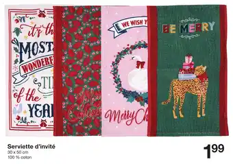 Zeeman Serviette d'invité offre