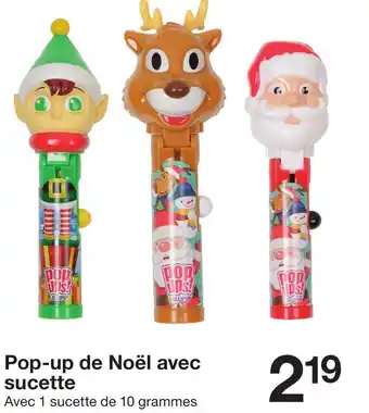 Zeeman Pop-up de Noël avec sucette offre
