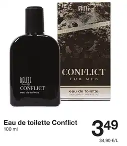 Zeeman Eau de toilette Conflict offre