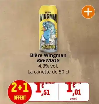 Coccinelle Supermarché Brewdog - bière wingman offre