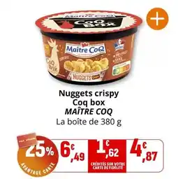 Coccinelle Supermarché Maître coq - nuggets crispy coq box offre
