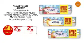 Coccinelle Supermarché Danone - yaourt velouté offre