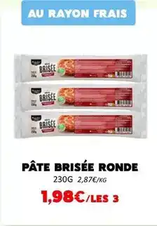 Hmarket Pâte brisée ronde offre
