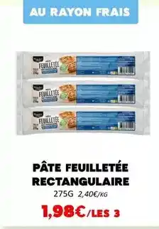 Hmarket Pâte feuilletée rectangulaire offre