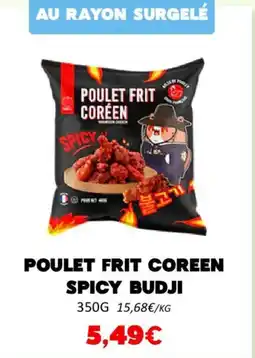 Hmarket Poulet frit coreen spicy budji offre