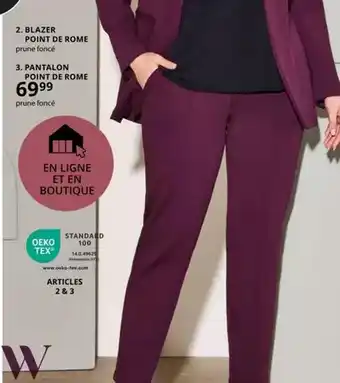 Ulla Popken Blazer point de rome offre