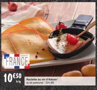 Migros Raclette au vin d'arbois offre