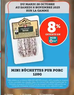 Utile Mini bûchettes pur porc offre