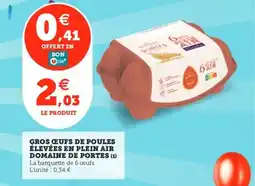 Utile Gros ceufs de poules élevées en plein air domaine de portes offre