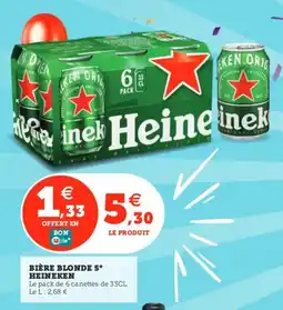 Utile HEINEKEN Bière blonde 5° offre