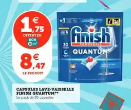 Utile FINISH QUANTUM Capsules lave-vaisselle offre
