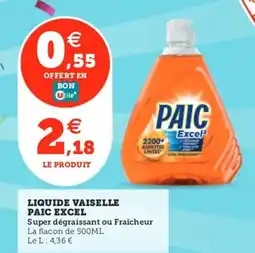 Utile PAIC EXCEL Liquide vaiselle offre