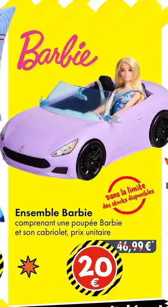 TEDi Ensemble Barbie offre