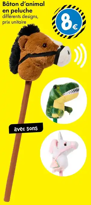 TEDi Bâton d'animal en peluche offre