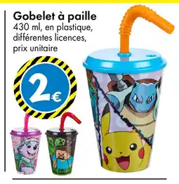 TEDi Gobelet à paille offre