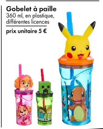 TEDi Gobelet à paille offre