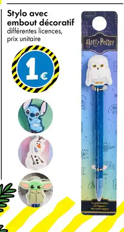 TEDi Stylo avec embout décoratif offre