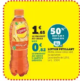 Super U LIPTON Petillant offre